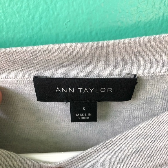 Ann Taylor Gray Bell Sleeve Sweater - Picture 2 of 5